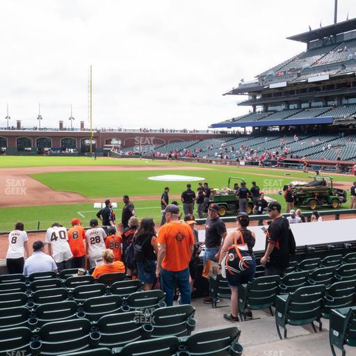 Oracle Park - Section Premium Lower Box 125 Seat View
