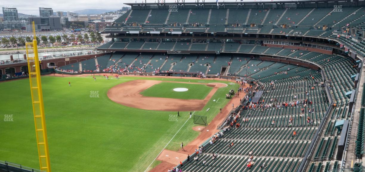 Oracle Park - Section View Reserved 334 Seat View