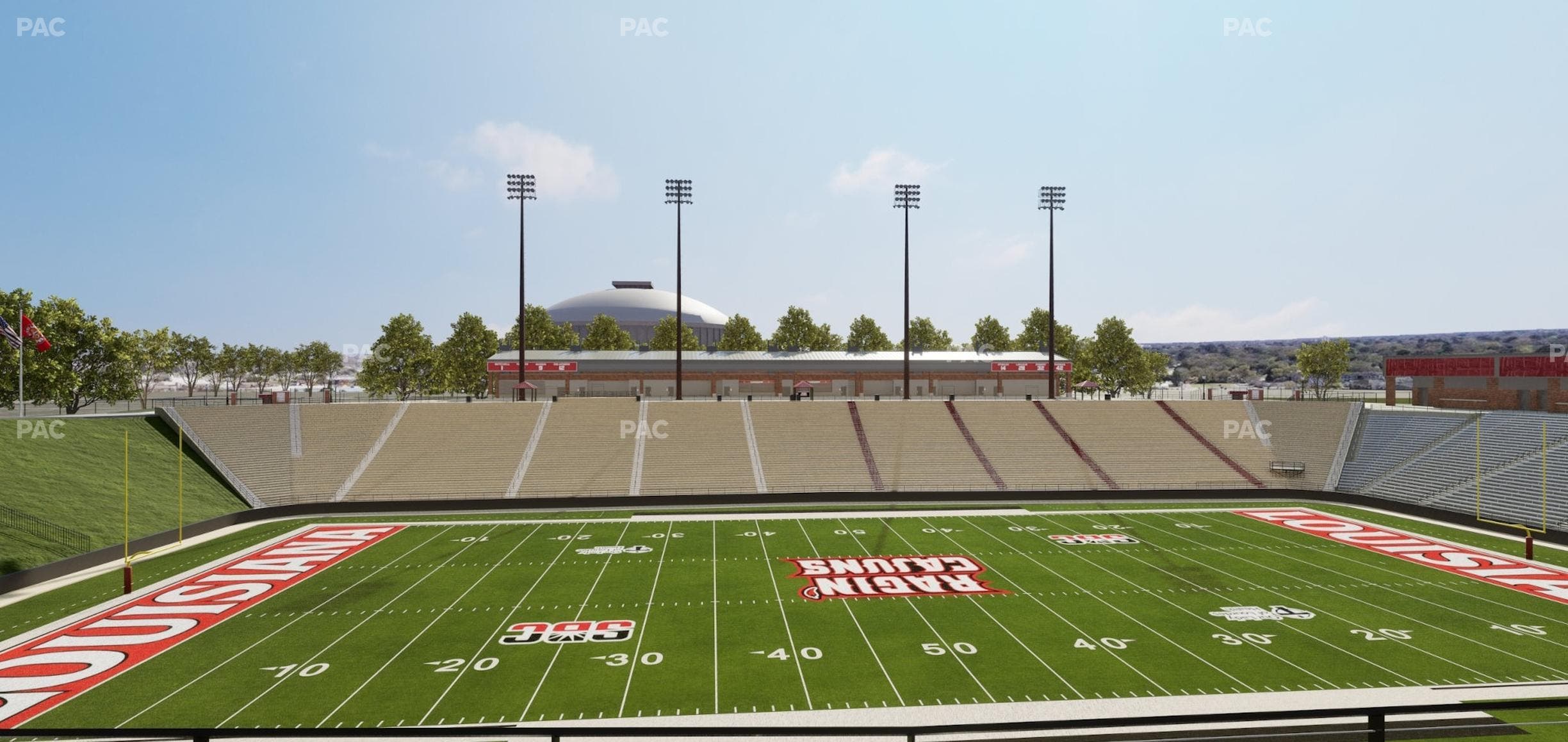 Our Lady of Lourdes Stadium - Section Club 206 Seat View