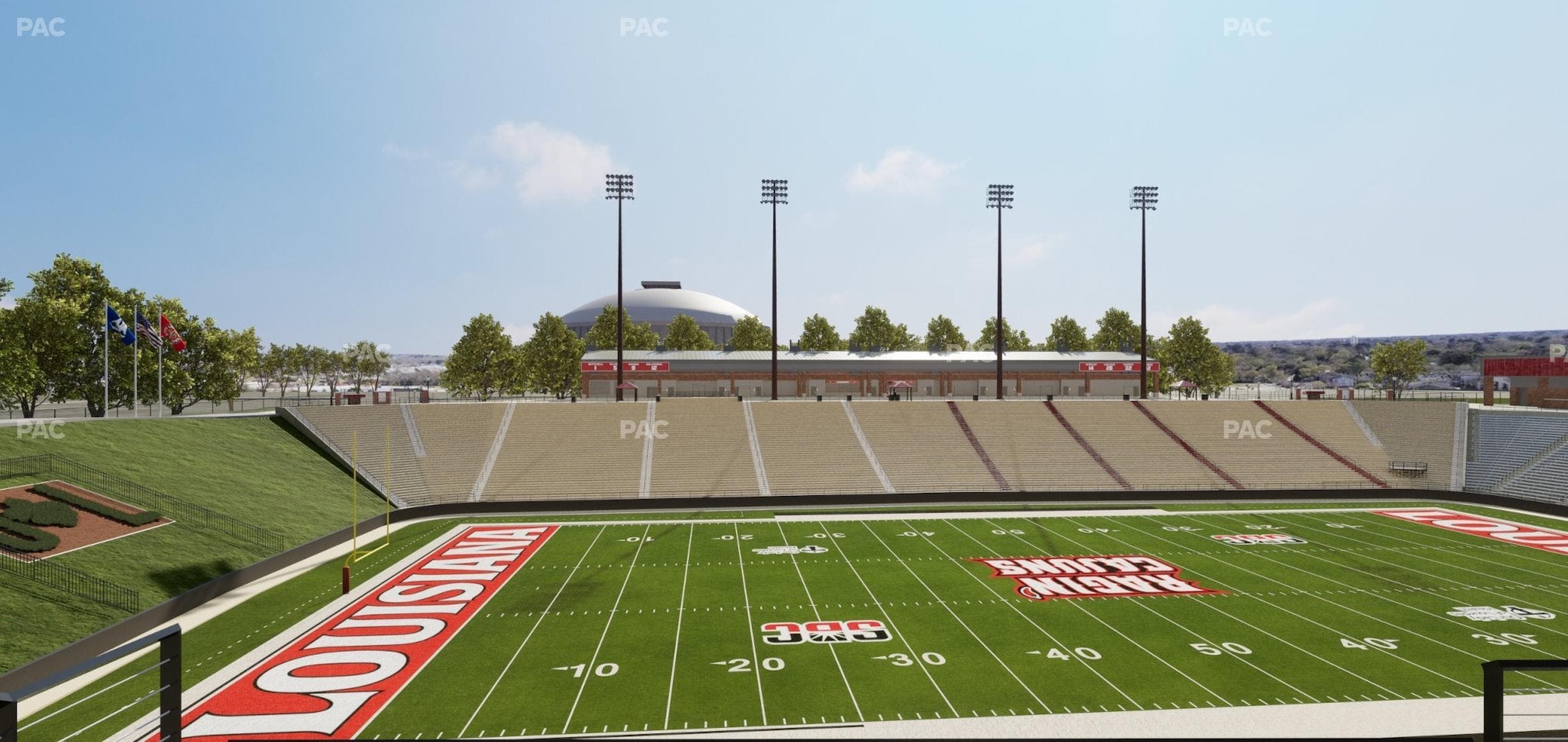 Our Lady of Lourdes Stadium - Section Club 208 Seat View