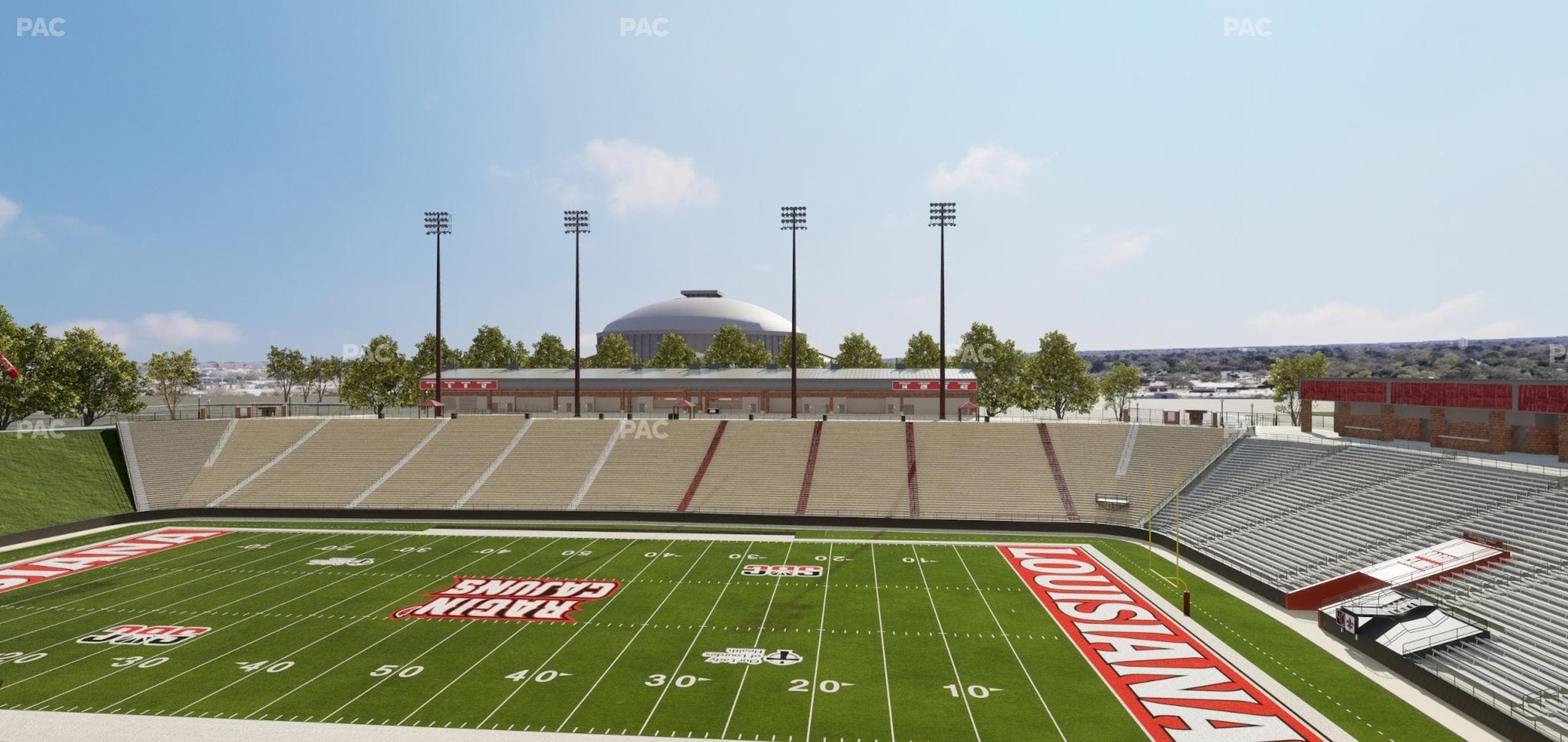 Our Lady of Lourdes Stadium - Section Vermilion Suite 1 Seat View