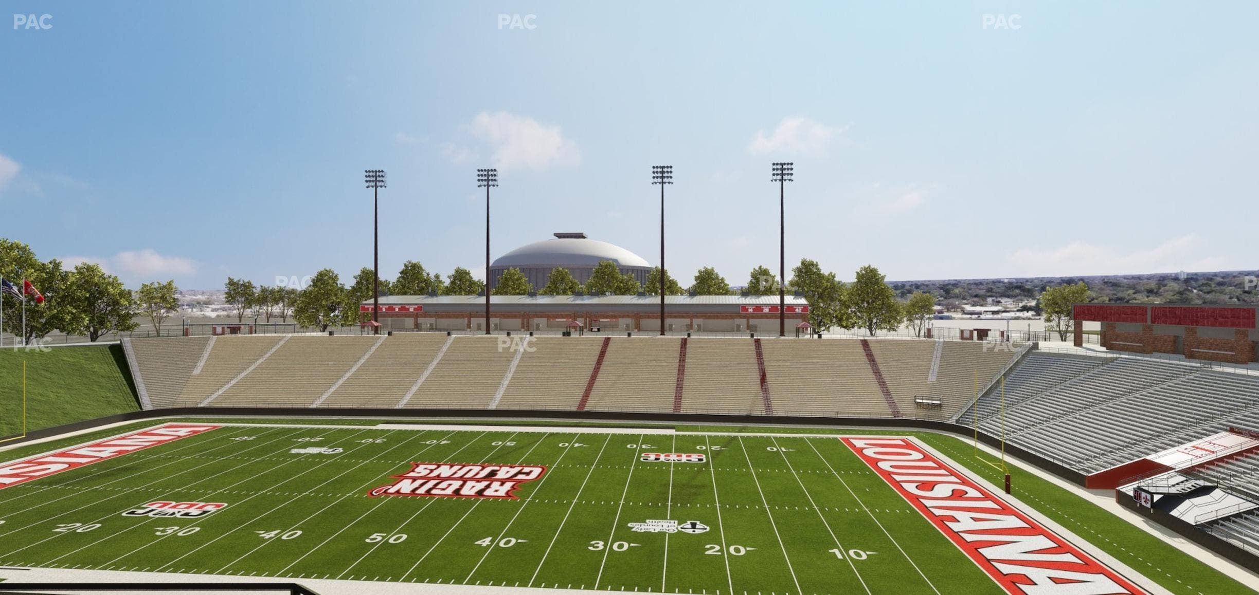 Our Lady of Lourdes Stadium - Section Vermilion Suite 2 Seat View