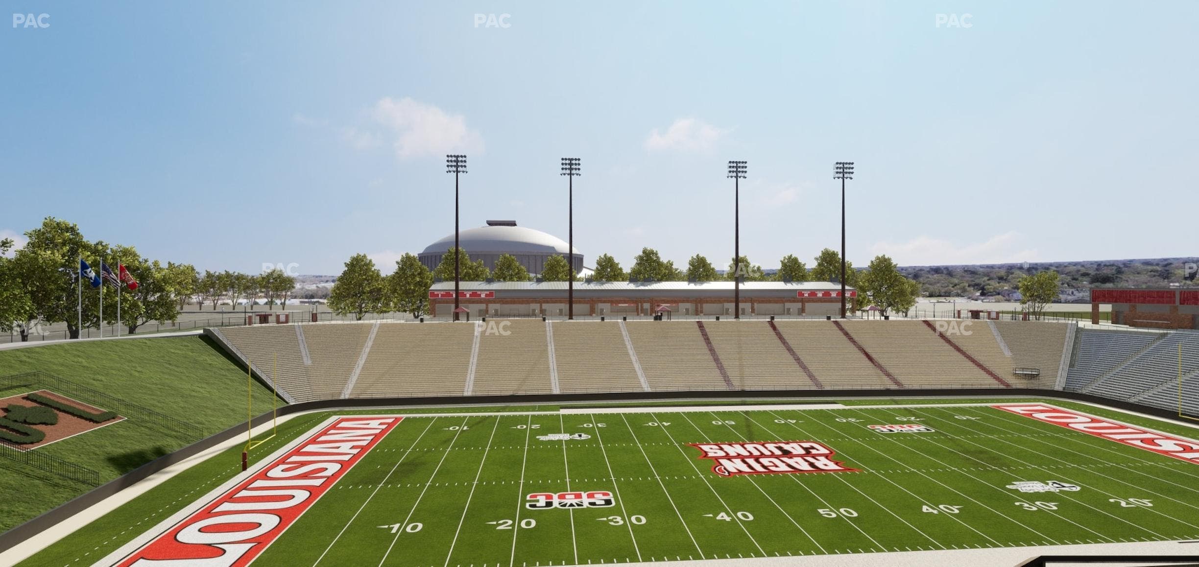 Our Lady of Lourdes Stadium - Section Vermilion Suite 3 Seat View