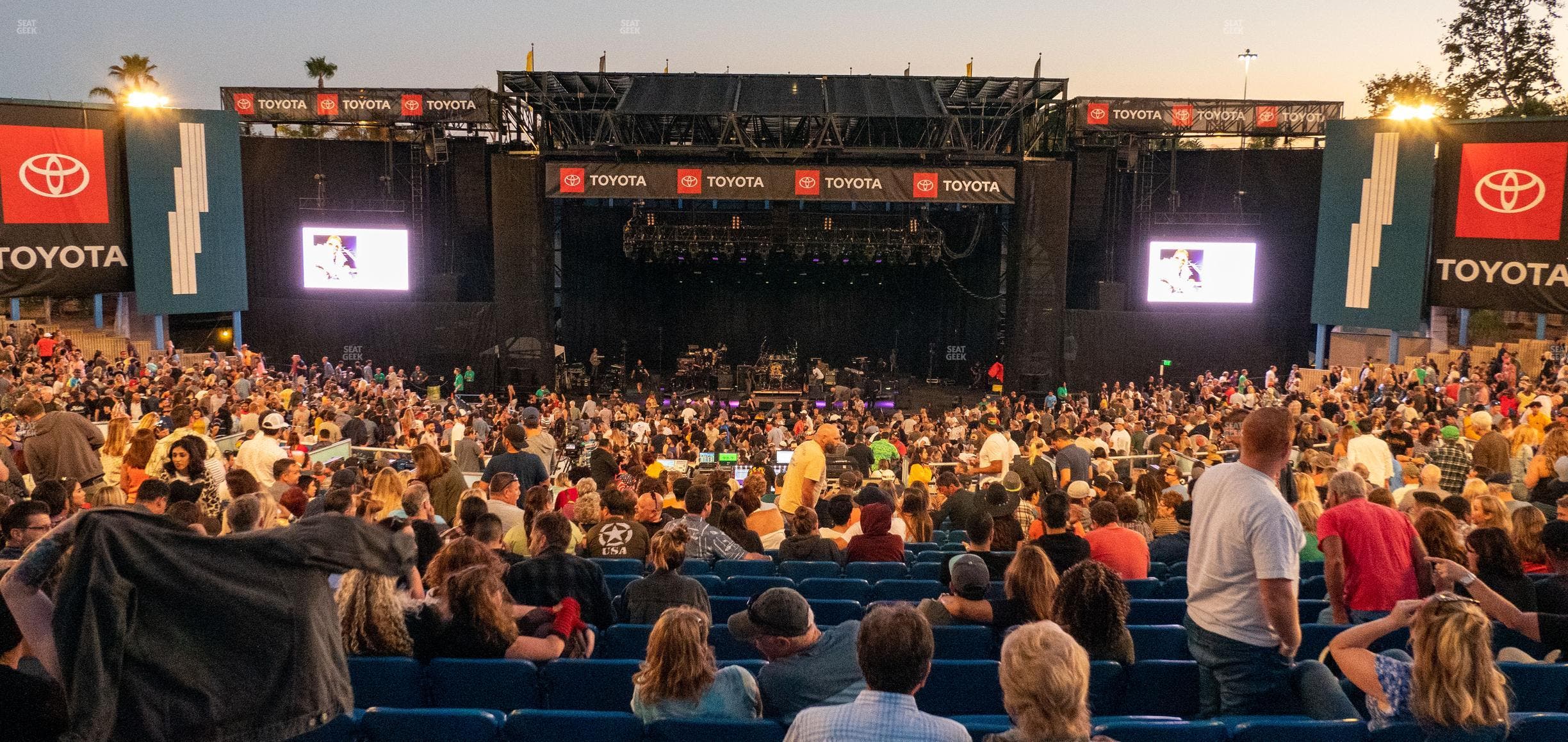 Pacific Amphitheatre - Section Ga Lawn Seat View