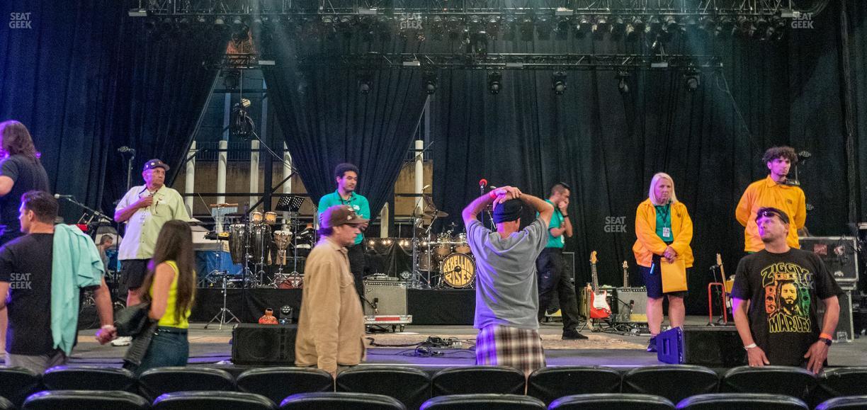 Pacific Amphitheatre - Section Pit Seat View