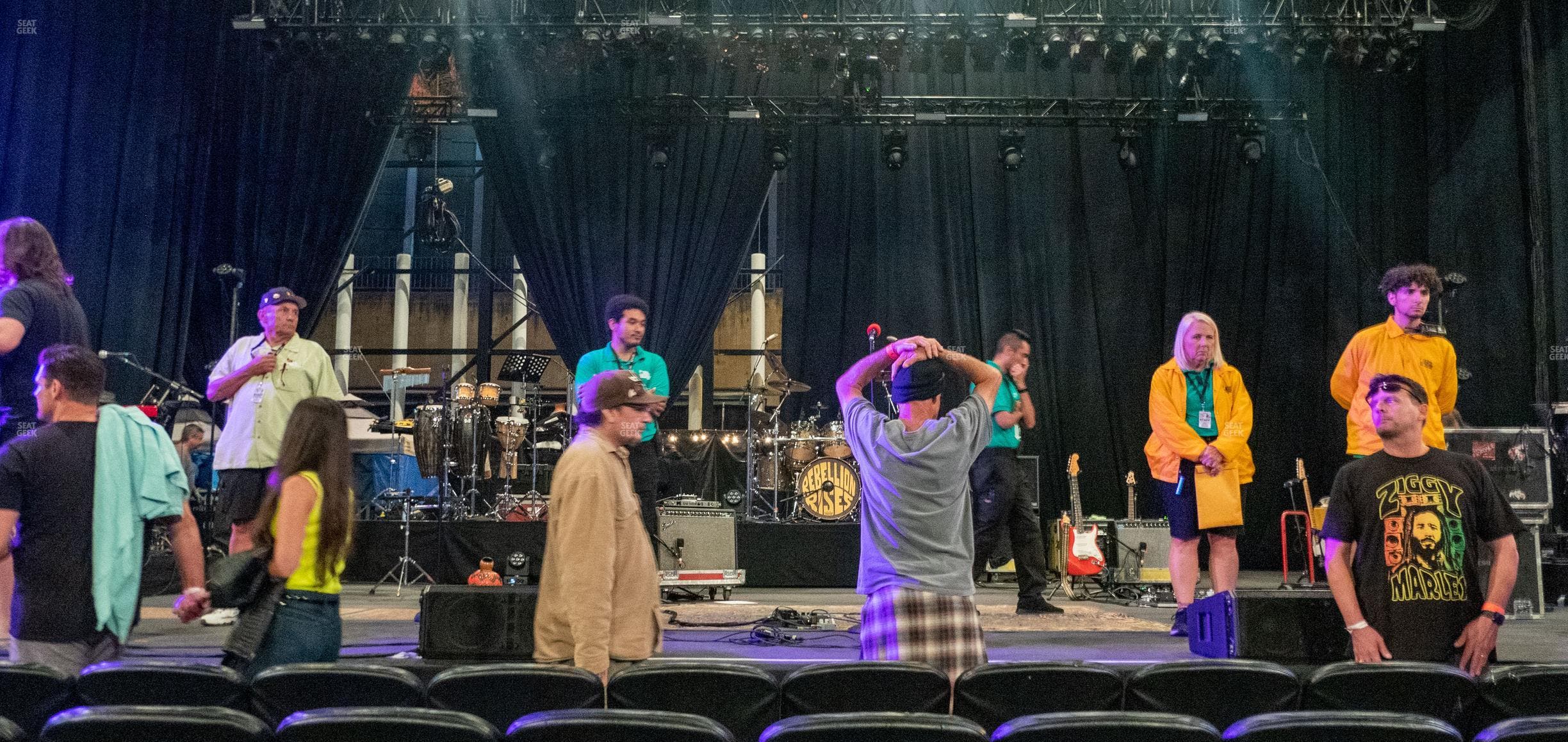 Pacific Amphitheatre - Section Pit Seat View