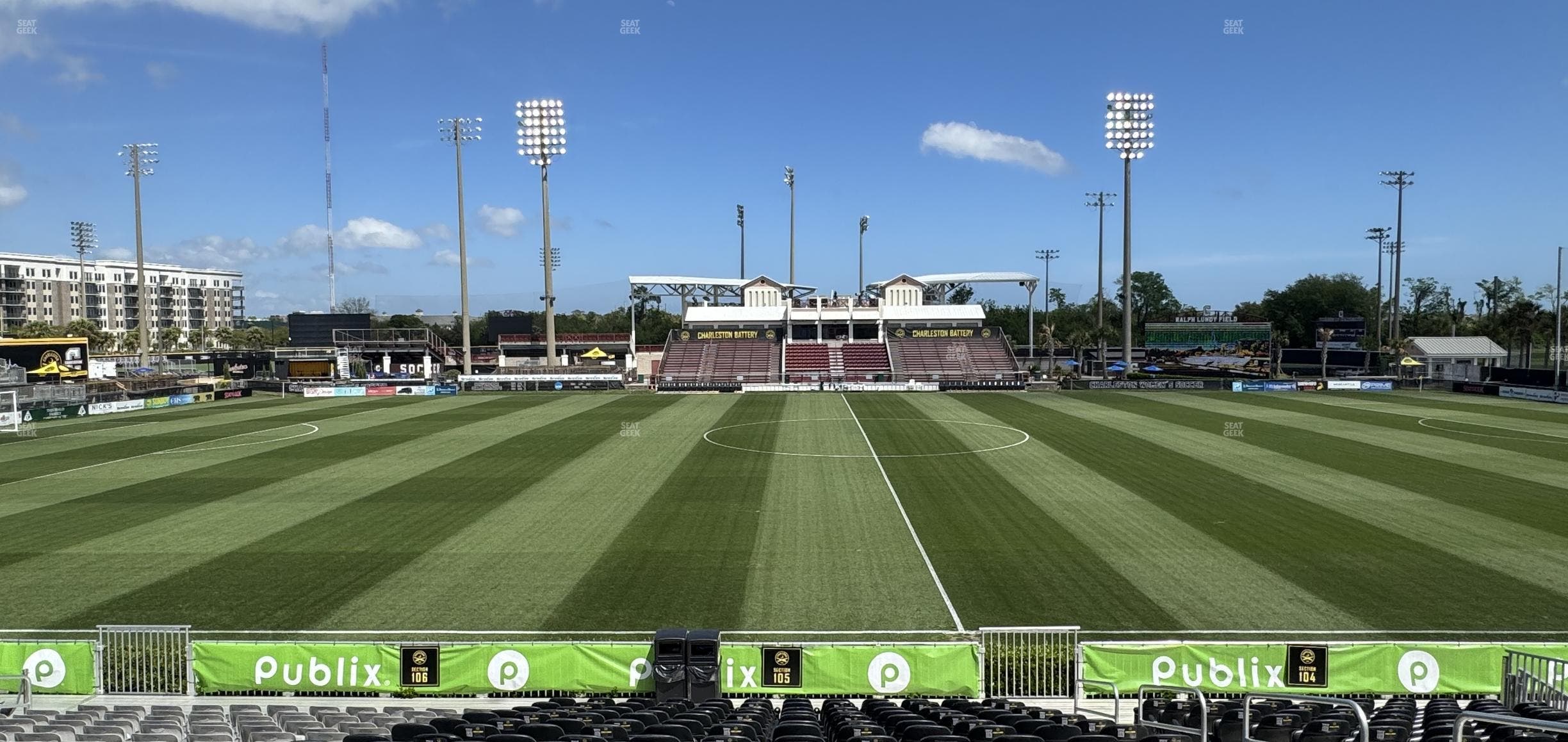 Patriots Point Athletics Complex - Section Midfield Lounge North Seat View