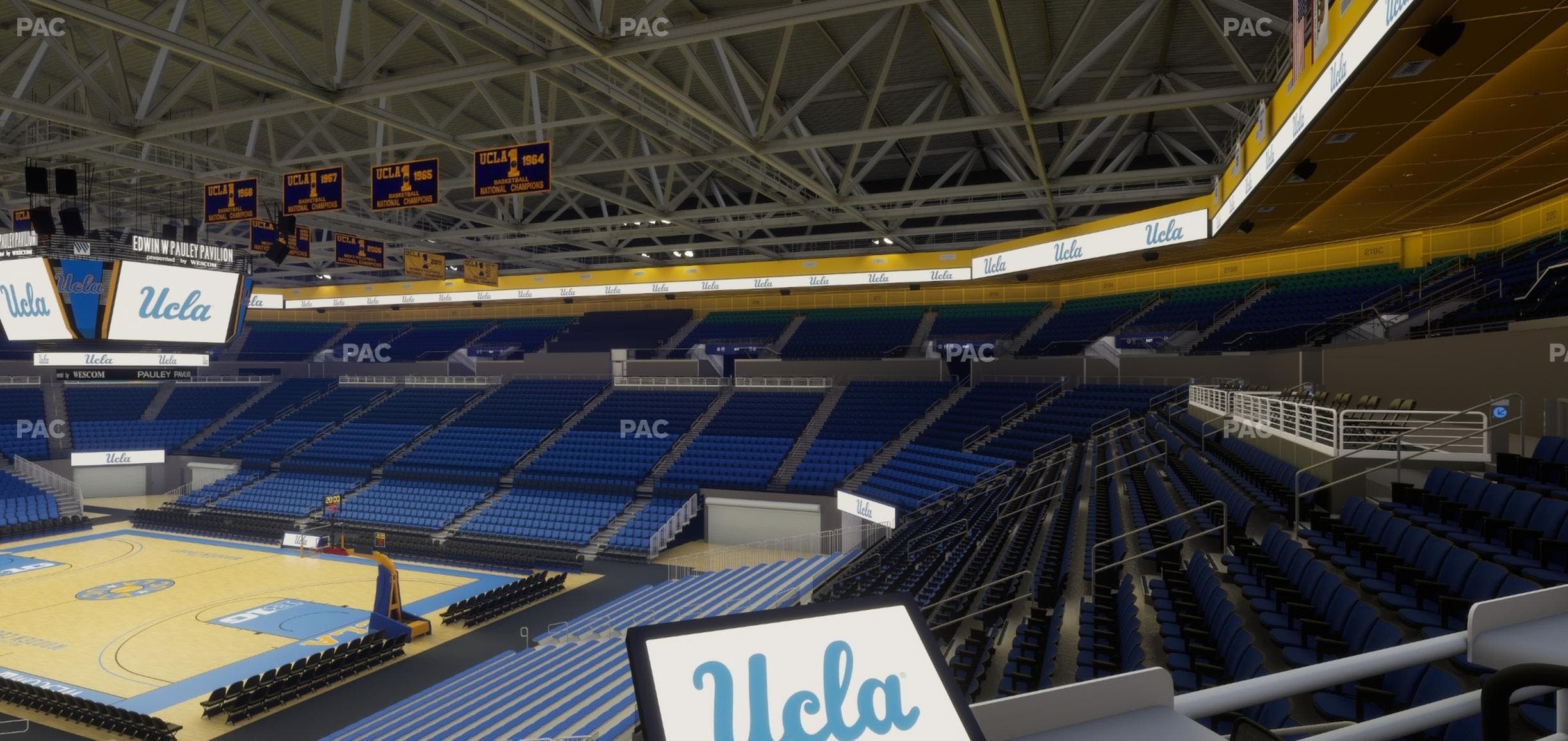 Pauley Pavilion - Section 124 P Seat View