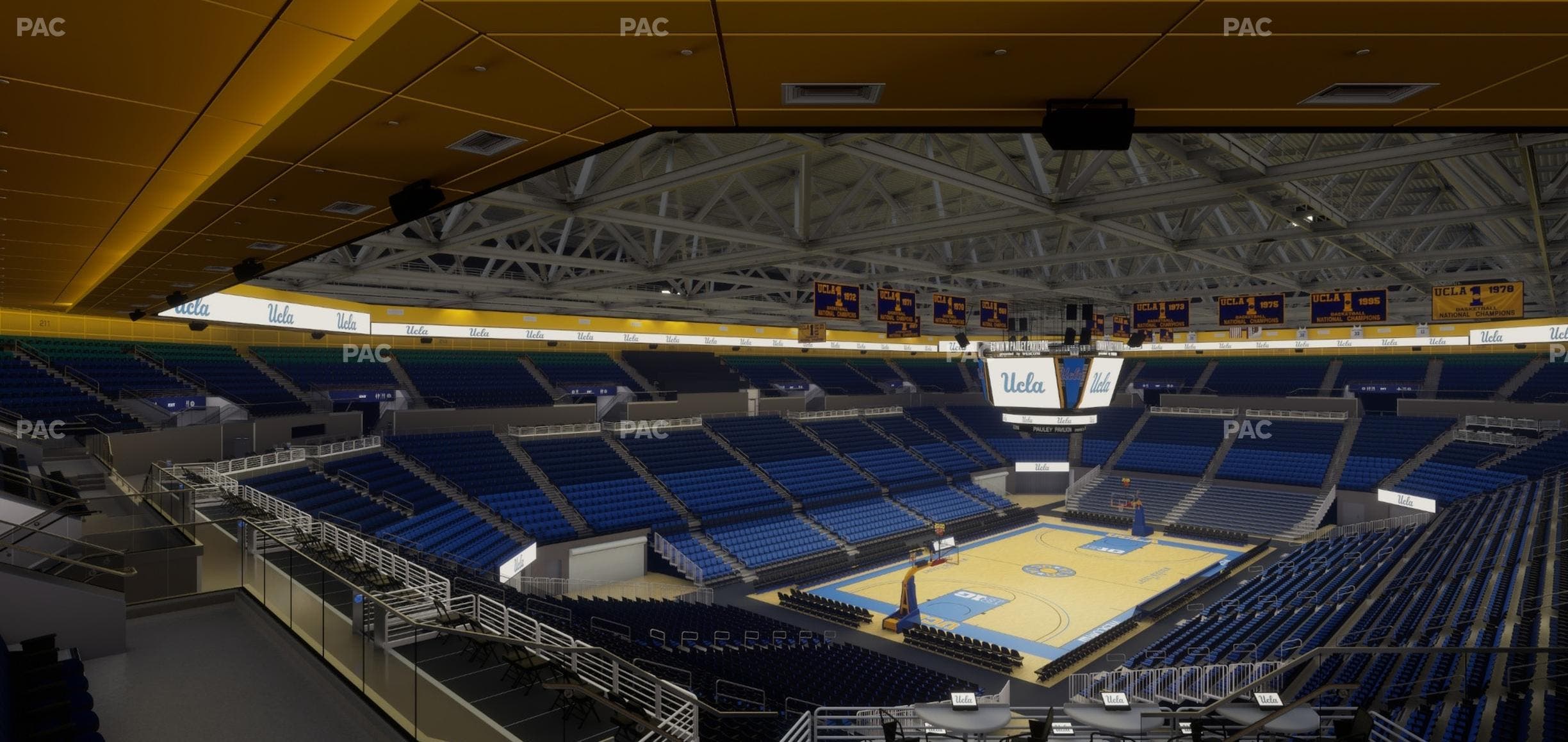 Pauley Pavilion - Section 206 C Seat View