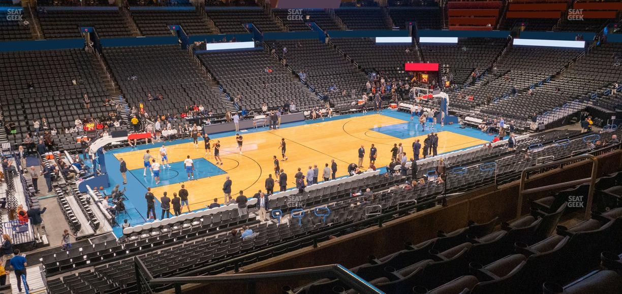 Paycom Center - Section 210 Seat View