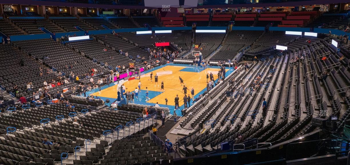 Paycom Center - Section 213 Seat View