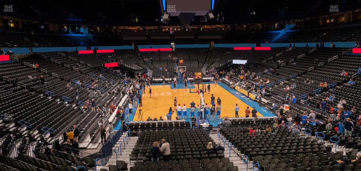 Paycom Center - Section Lower Terrace 201 Seat View