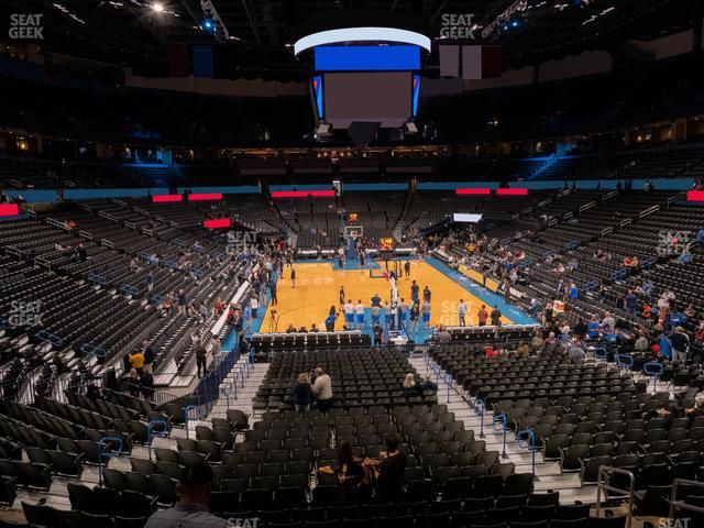 Paycom Center - Section Lower Terrace 201 Seat View Paycom Center - Section Lower Terrace 201 Seat View