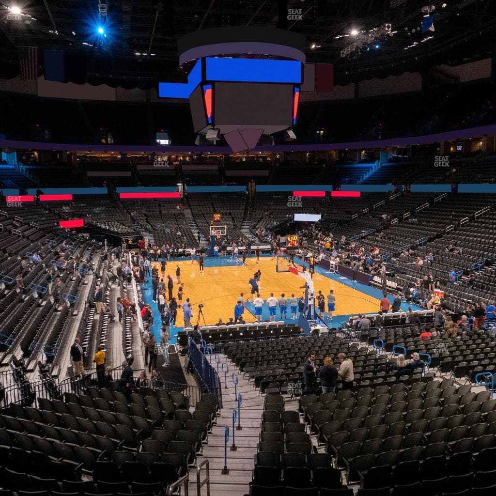 Paycom Center - Section Lower Terrace 202 Seat View