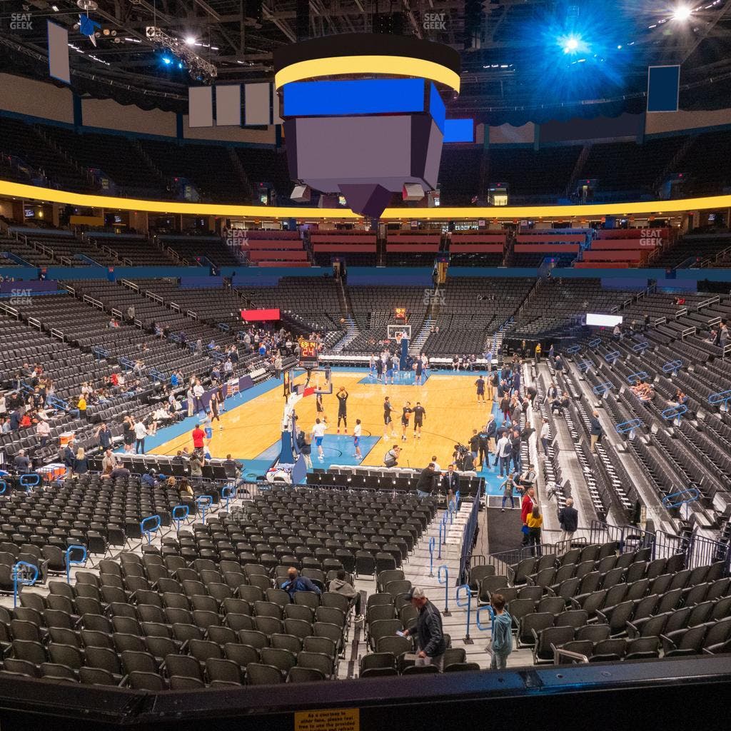 Paycom Center - Section Lower Terrace 214 Seat View