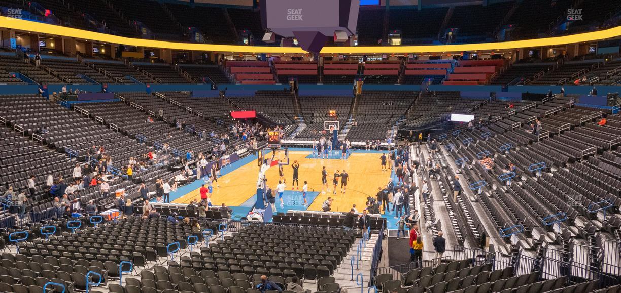 Paycom Center - Section Lower Terrace 214 Seat View