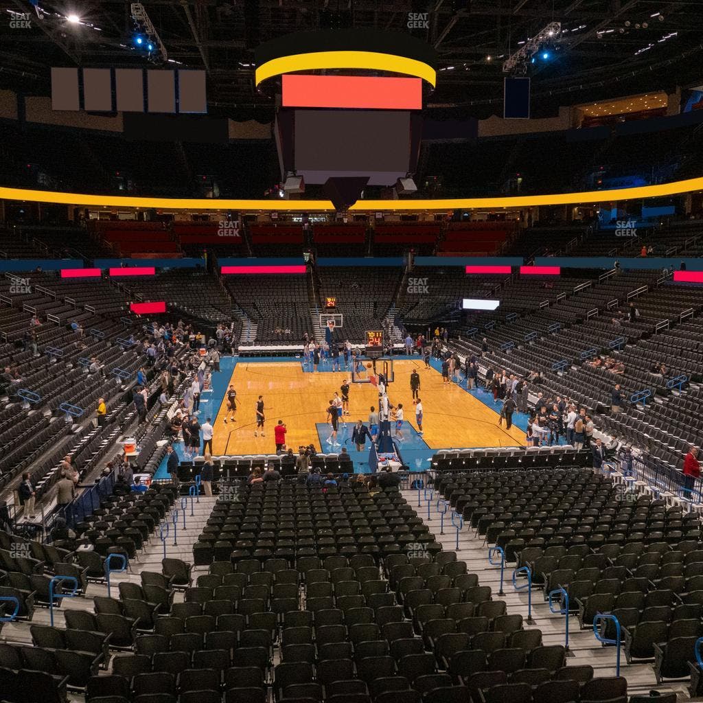 Paycom Center - Section Lower Terrace 216 Seat View
