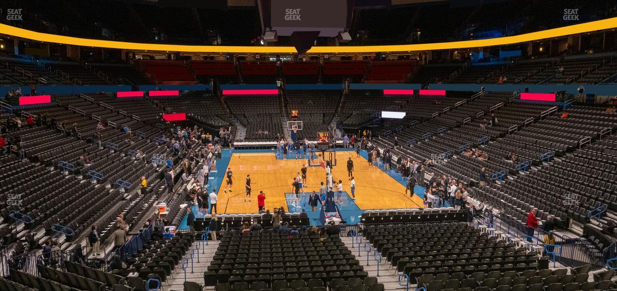 Paycom Center - Section Lower Terrace 216 Seat View