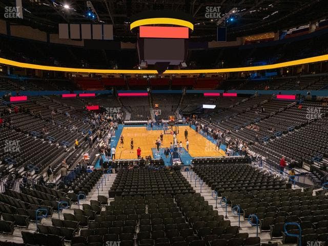 Paycom Center - Section Lower Terrace 216 Seat View