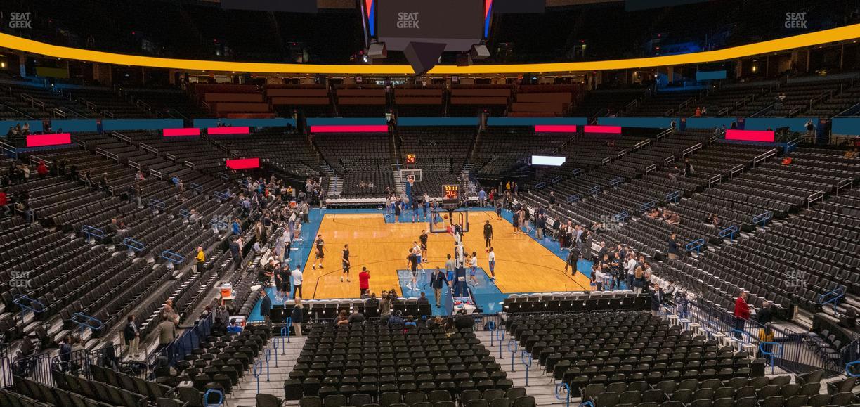 Paycom Center - Section Lower Terrace 217 Seat View