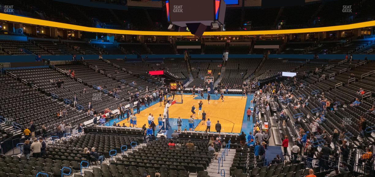 Paycom Center - Section Lower Terrace 229 Seat View