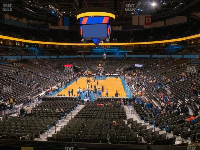 Paycom Center - Section Lower Terrace 230 Seat View