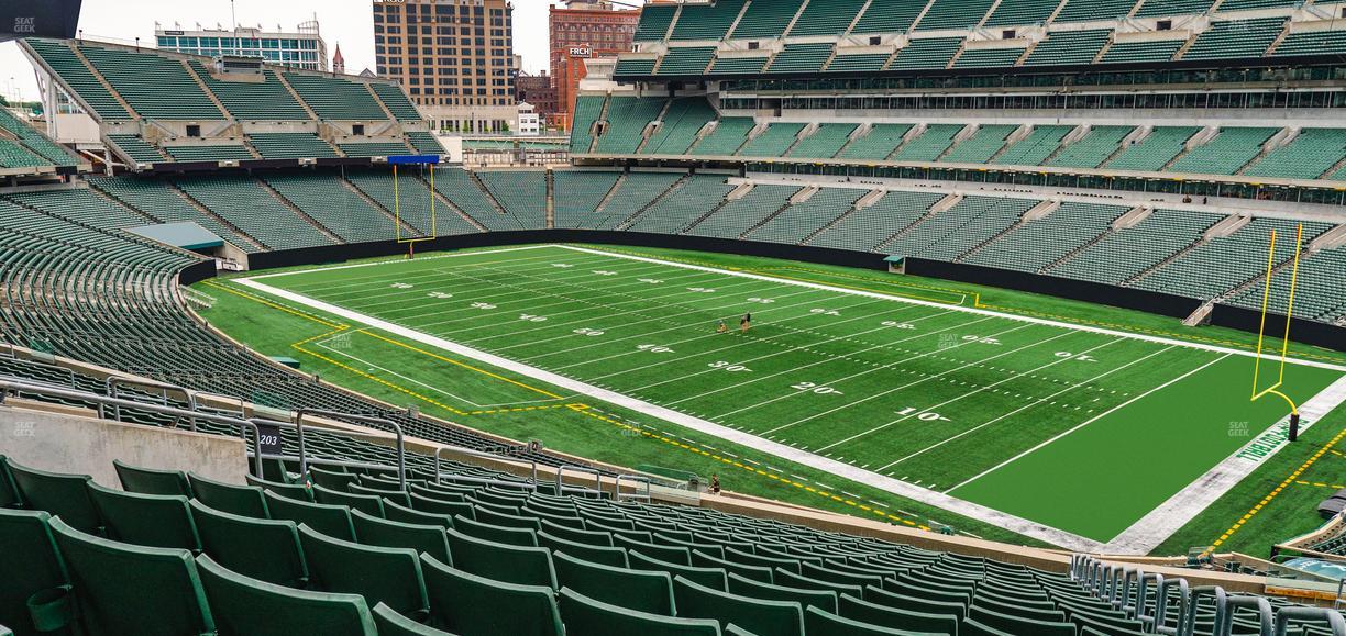 Paycor Stadium - Section 203 Y Seat View