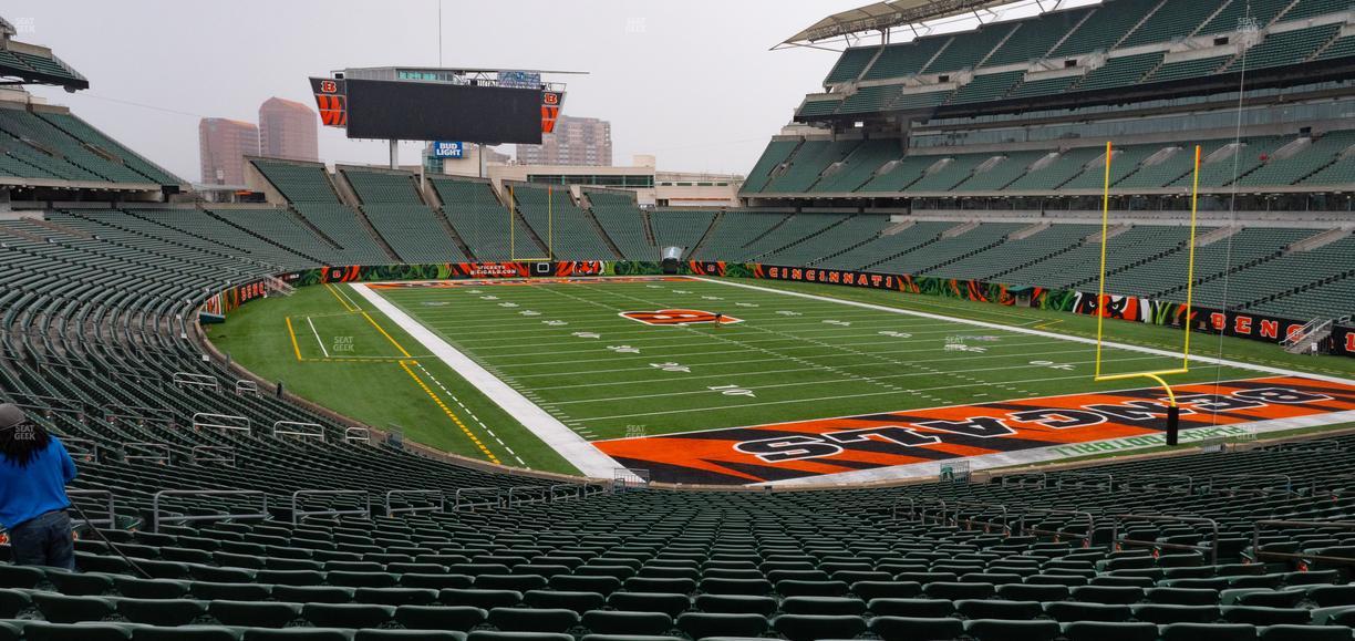 Paycor Stadium - Section Ga Sro Seat View