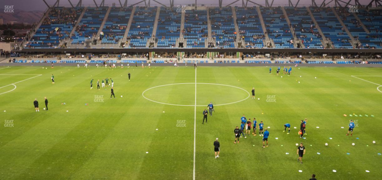 PayPal Park - Section 106 Seat View