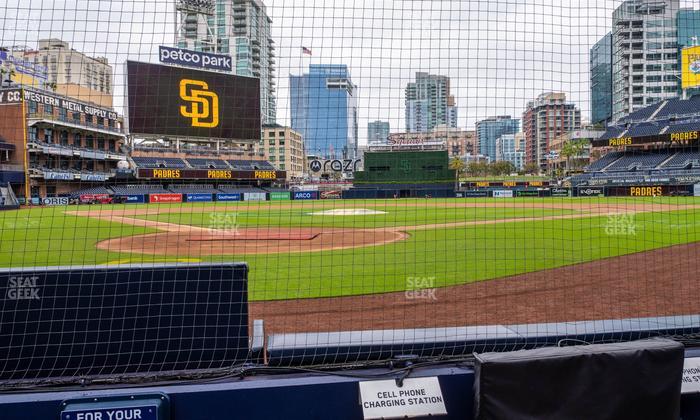 Petco Park - Section Dugout 1 Seat View