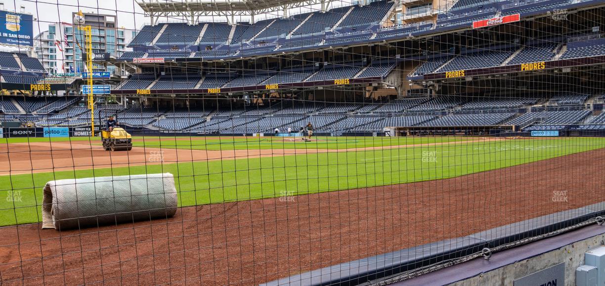 Petco Park - Section Dugout 10 Seat View