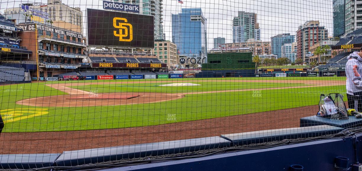 Petco Park - Section Dugout 3 Seat View