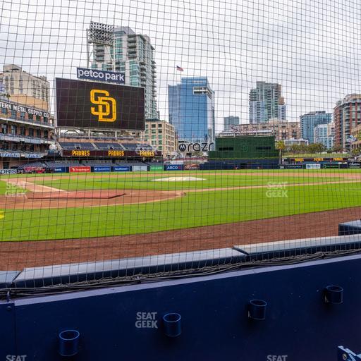 Petco Park - Section Dugout 3 Seat View