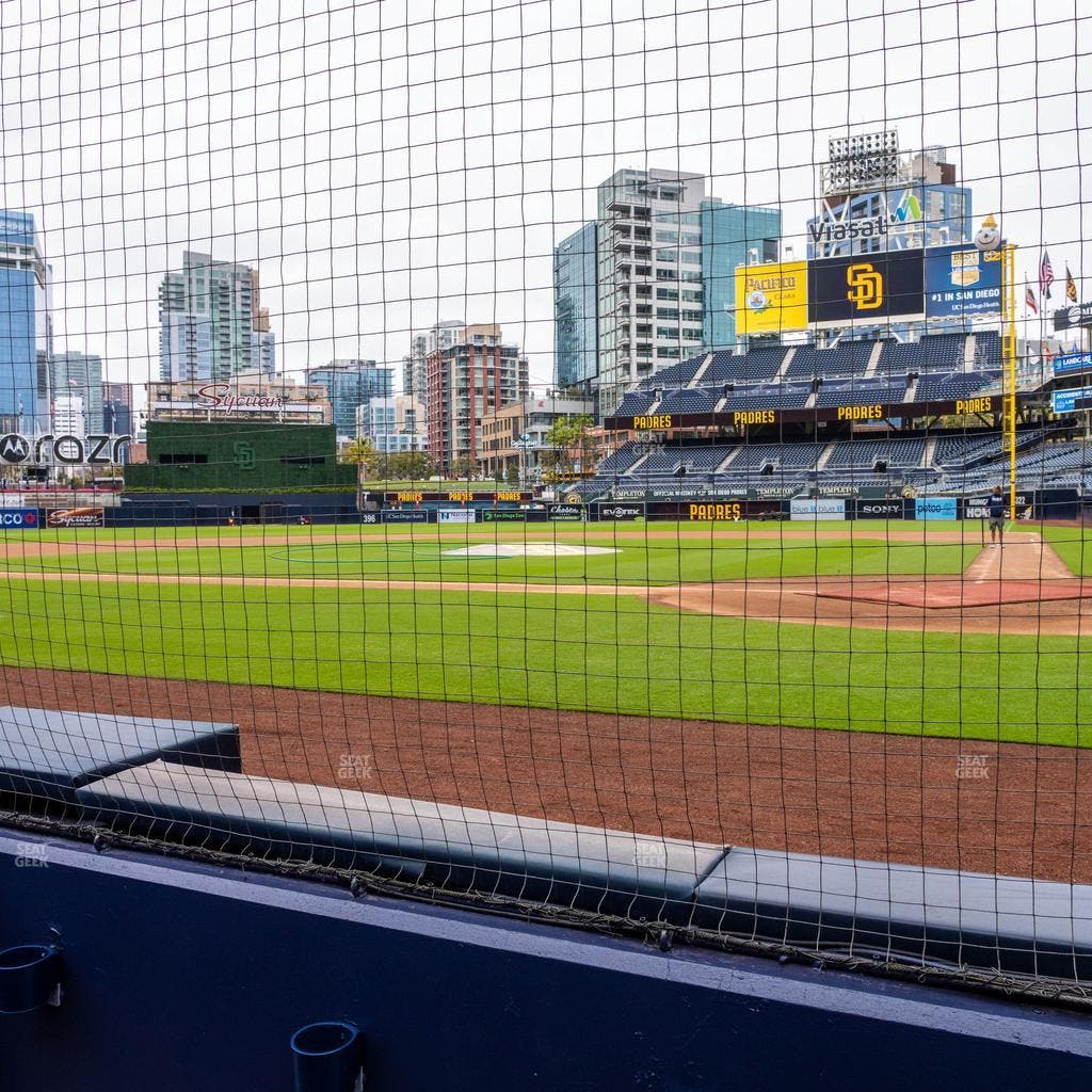 Petco Park - Section Dugout 6 Seat View