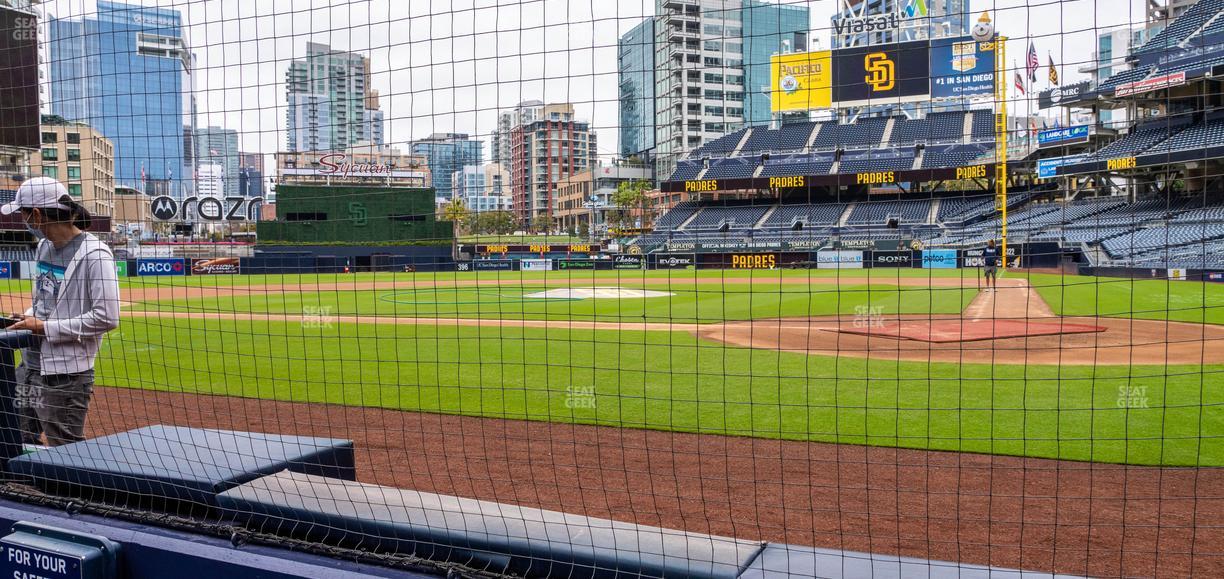 Petco Park - Section Dugout 6 Seat View
