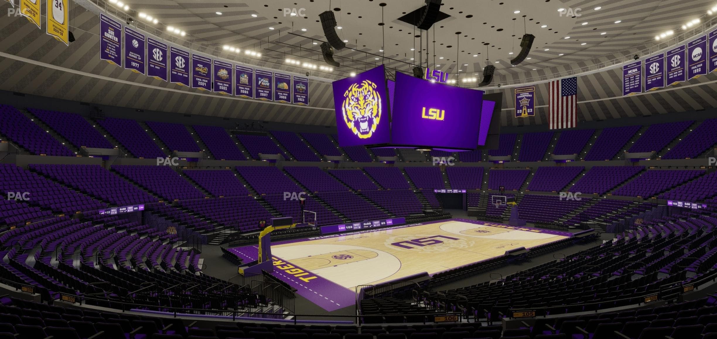 Pete Maravich Assembly Center - Section 208 Seat View