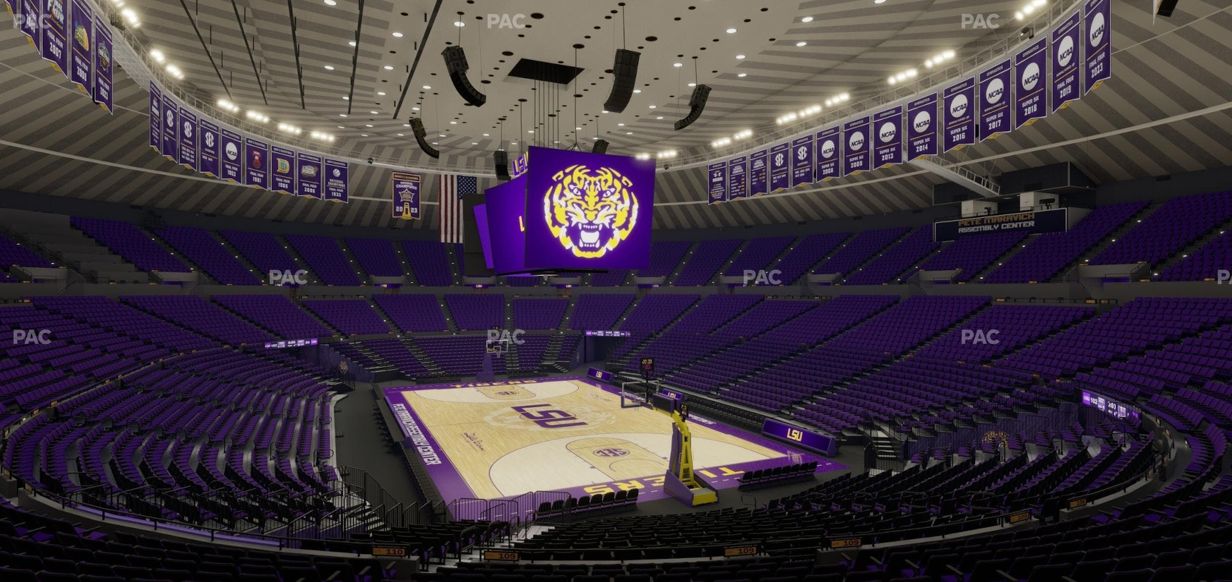 Pete Maravich Assembly Center - Section 213 Seat View