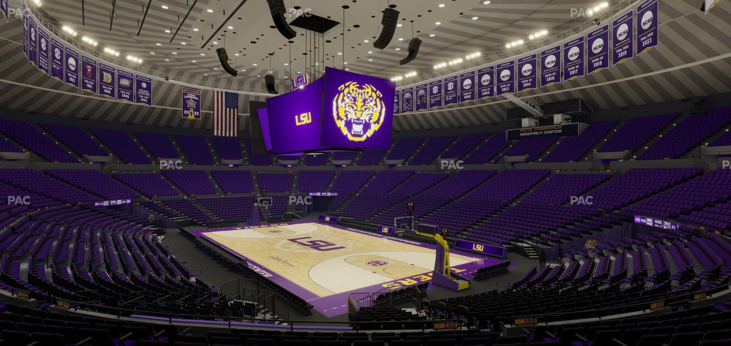 Pete Maravich Assembly Center - Section 214 Seat View