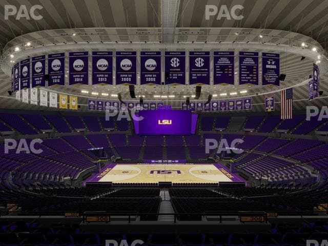 Pete Maravich Assembly Center - Section 306 Seat View Pete Maravich Assembly Center - Section 306 Seat View