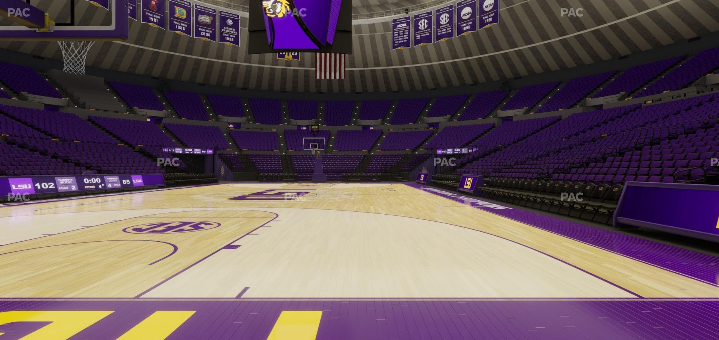 Pete Maravich Assembly Center - Section Floor 2 Seat View