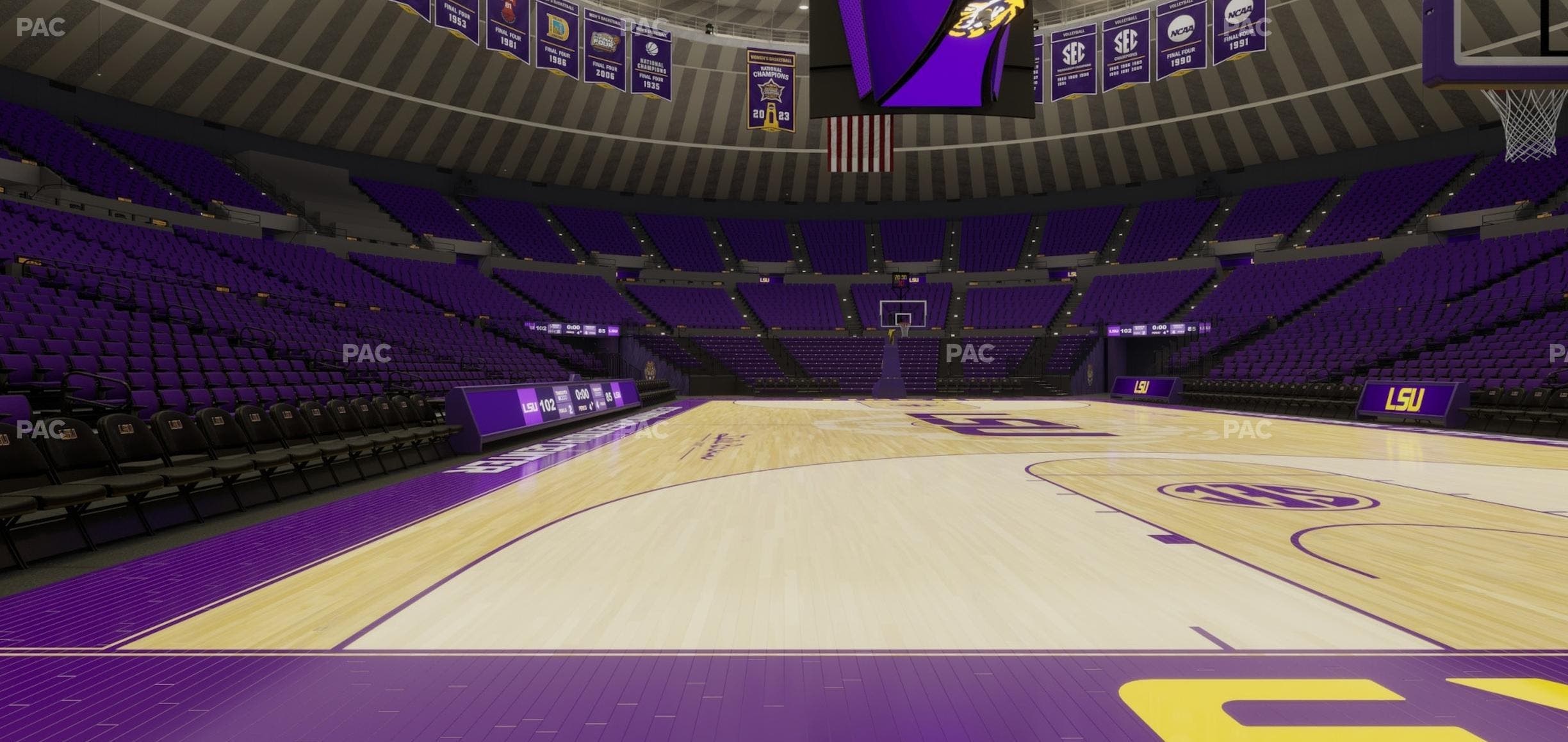Pete Maravich Assembly Center - Section Floor 3 Seat View