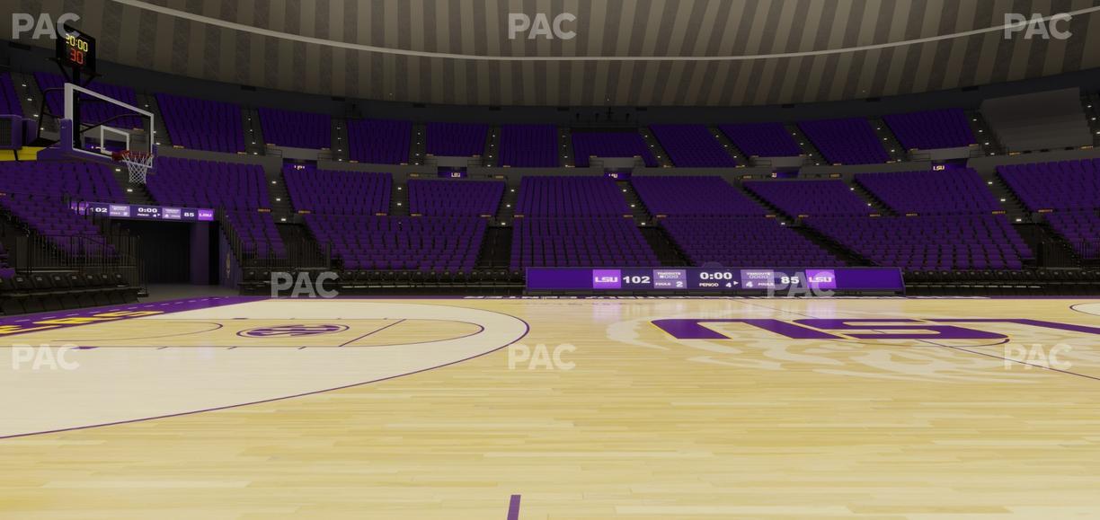 Pete Maravich Assembly Center - Section Floor Seat View