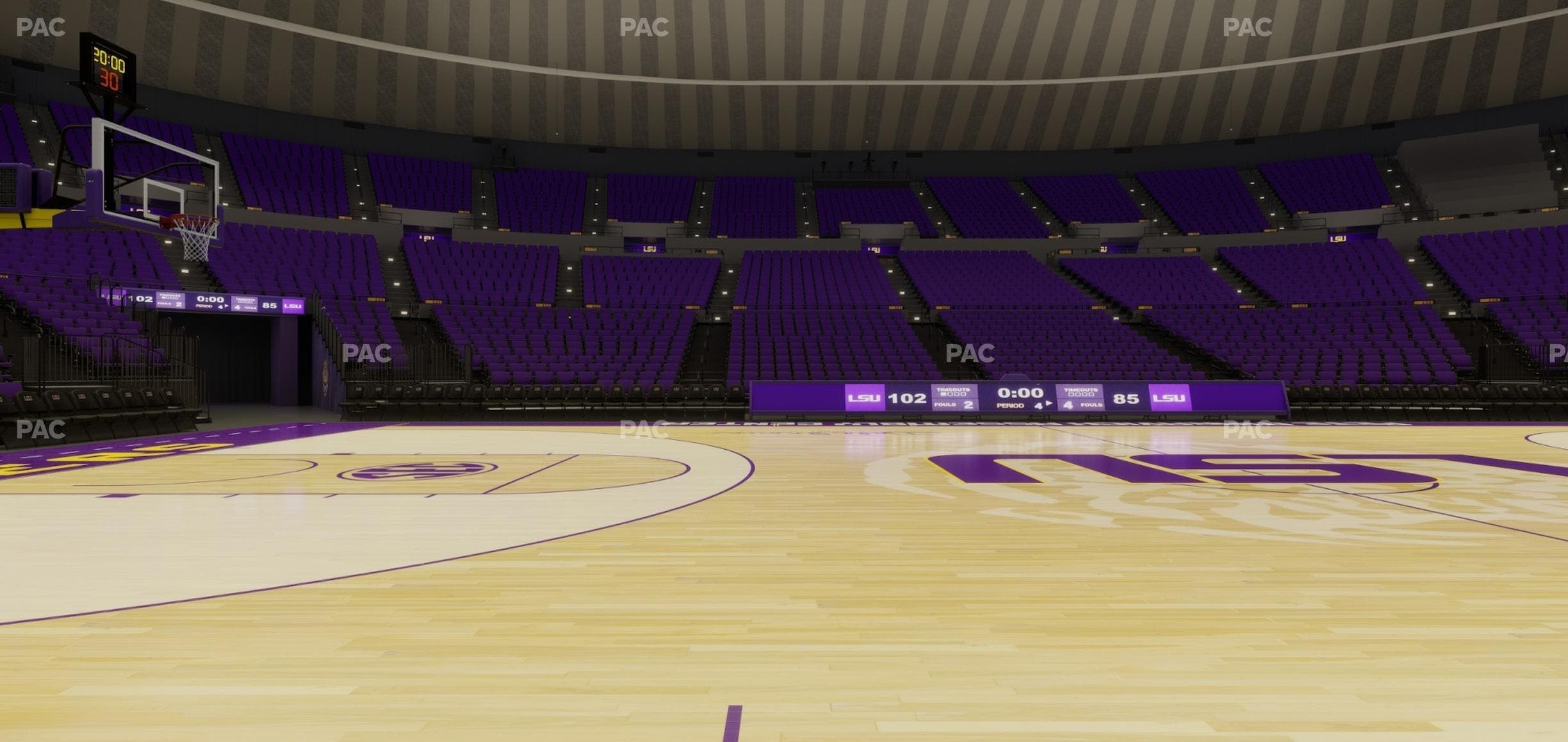 Pete Maravich Assembly Center - Section Floor Seat View