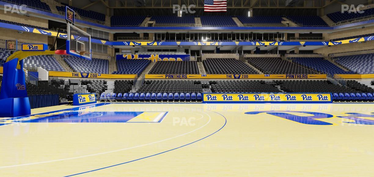 Petersen Events Center - Section Courtside Vip Seat View