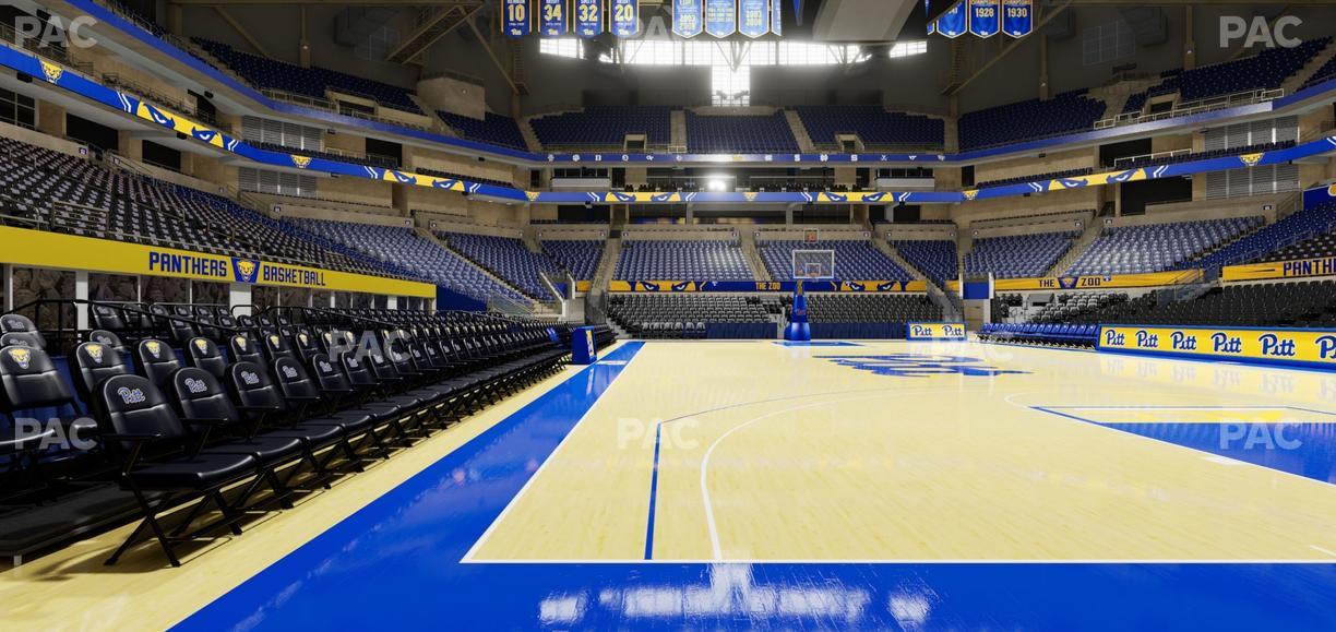 Petersen Events Center - Section Vip Courtside Visitors Seat View