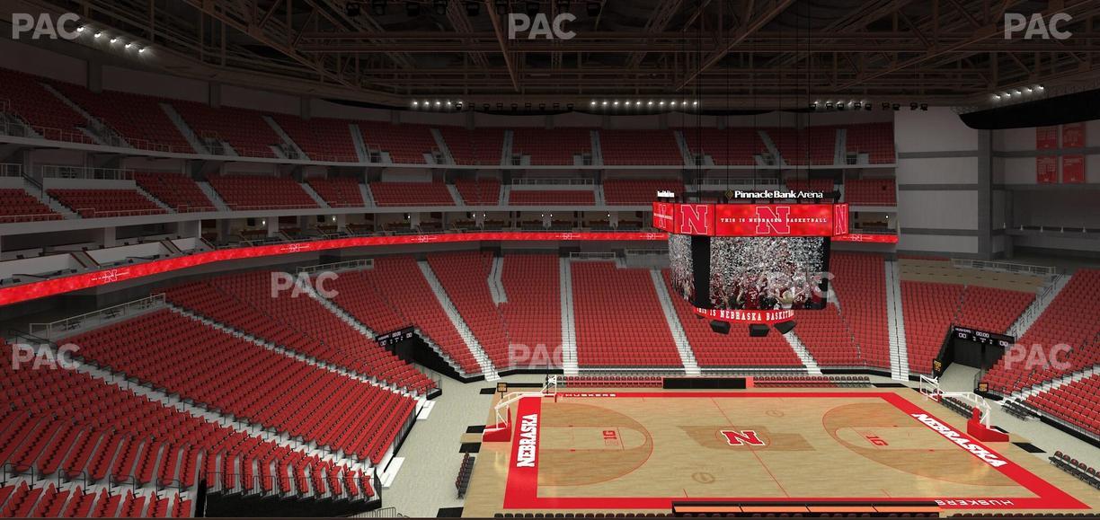 Pinnacle Bank Arena - Section 205 Seat View