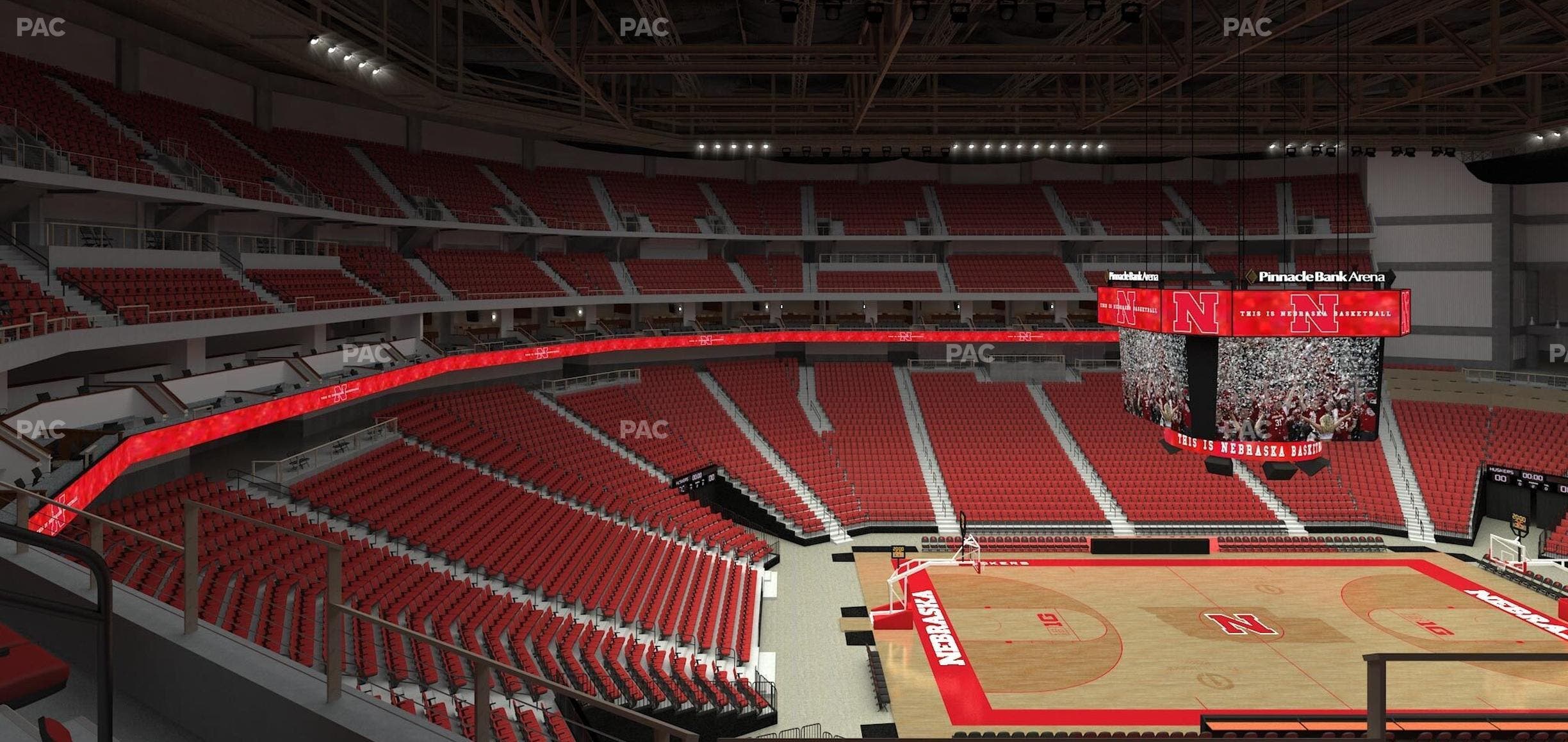 Pinnacle Bank Arena - Section 206 Seat View