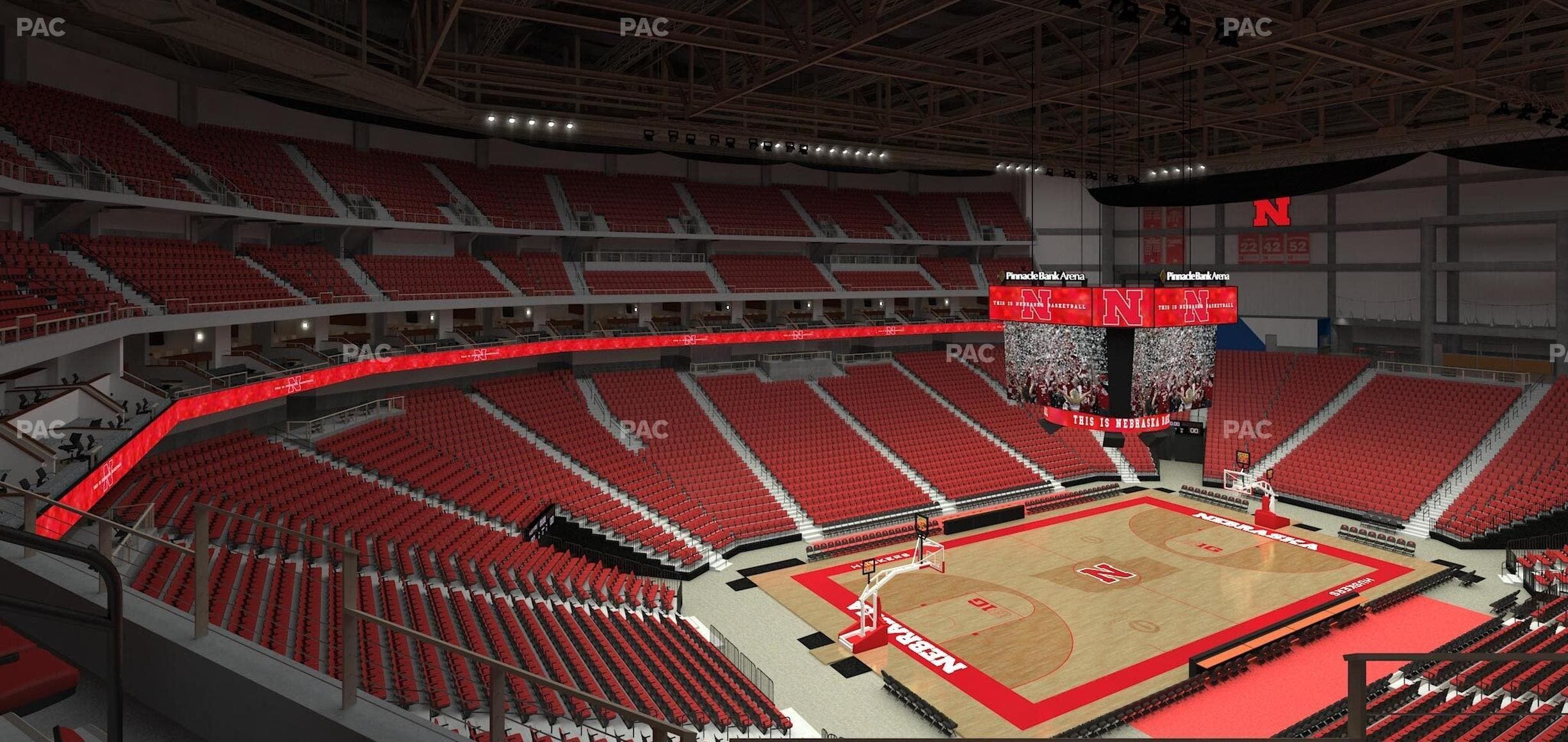 Pinnacle Bank Arena - Section 208 Seat View