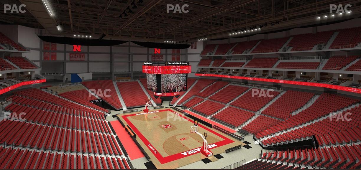 Pinnacle Bank Arena - Section 214 Seat View