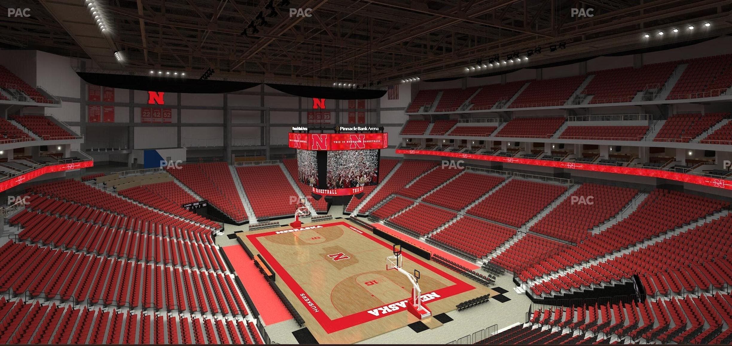 Pinnacle Bank Arena - Section 214 Seat View